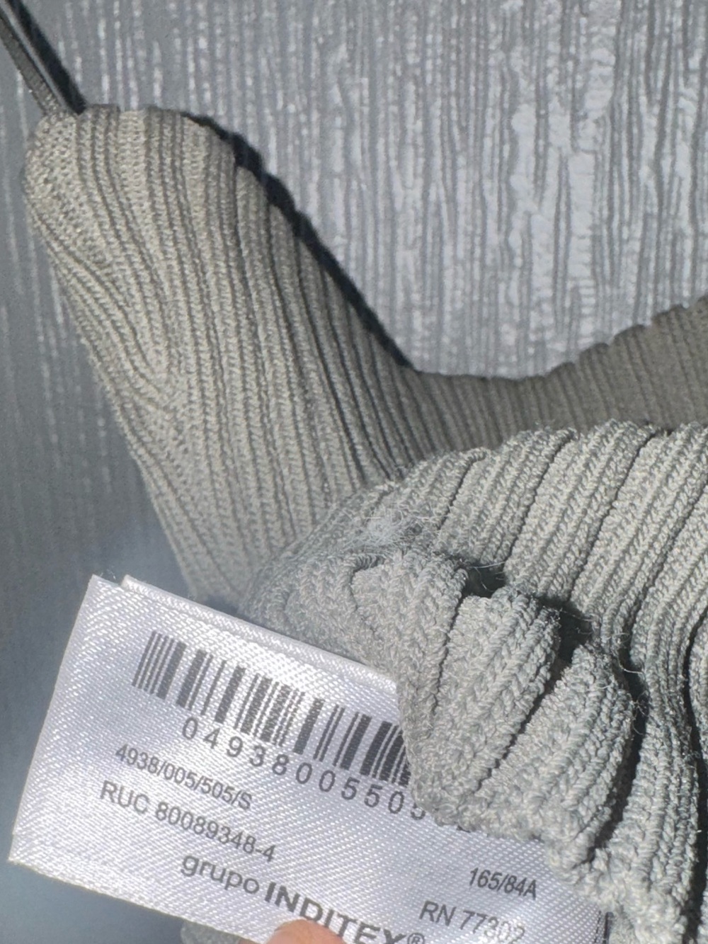 Zara Olive Ribbed Fold-Over Cowl Sweater - Picture 4 of 4